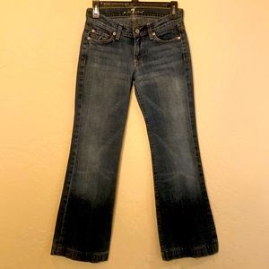 7 for all Mankind Dojo Tailorless Jeans size 25
